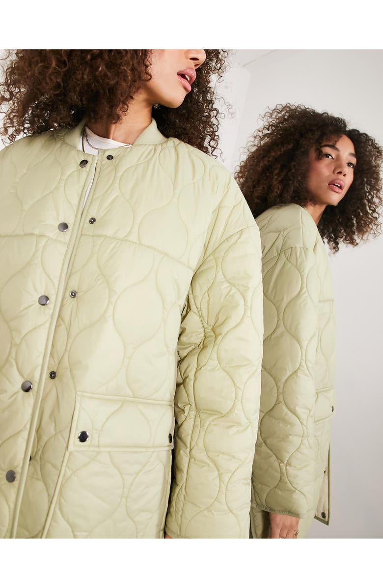 ASOS DESIGN EDITION Quilted Reversible Jacket, Alternate, color, 