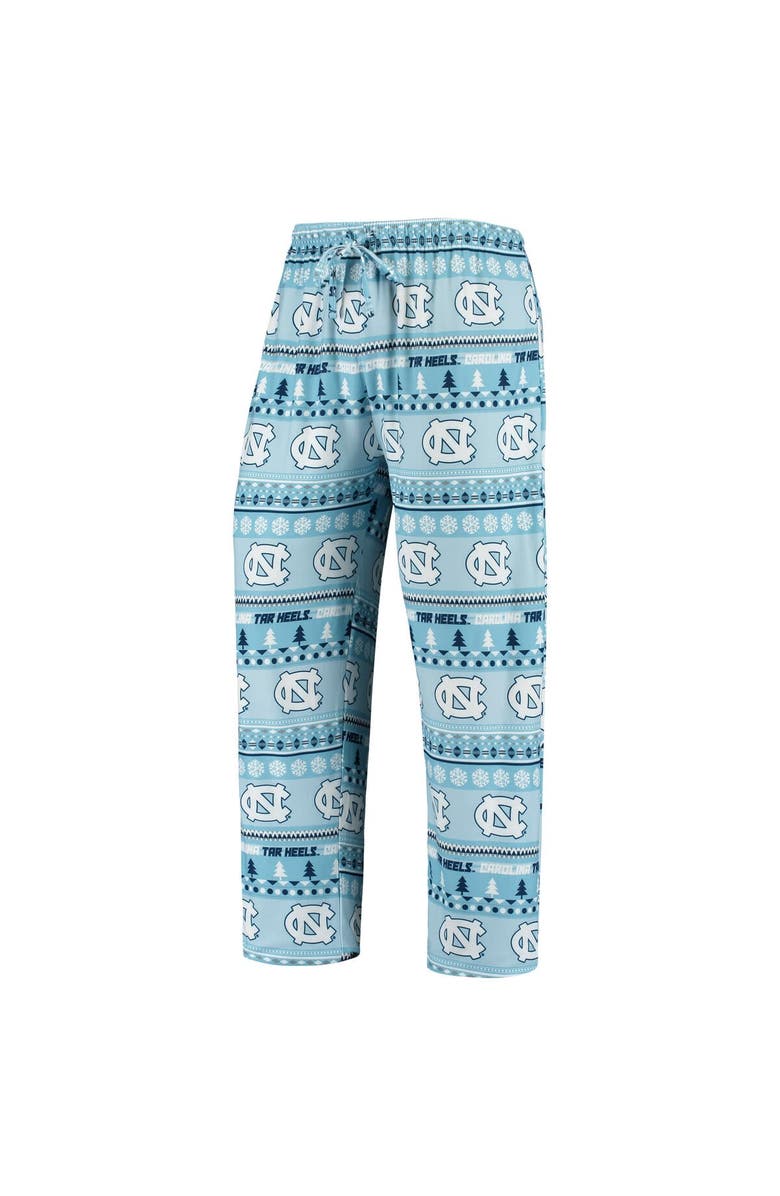 CONCEPTS SPORT Men's Concepts Sport Carolina Blue North Carolina Tar Heels Ugly Sweater Knit Long Sleeve Top and Pant Set, Alternate, color, Light Blue