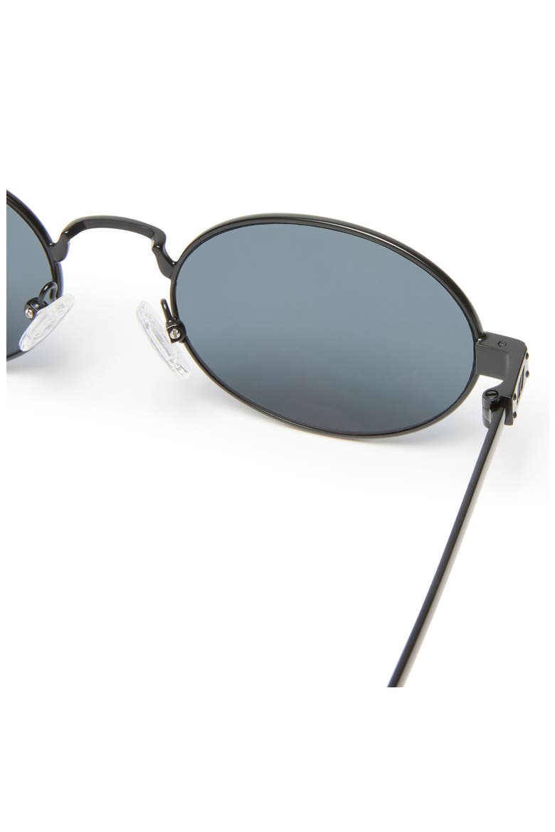 Poseidon Deux 52mm Oval Sunglasses, Alternate, color, MATTE BLACK