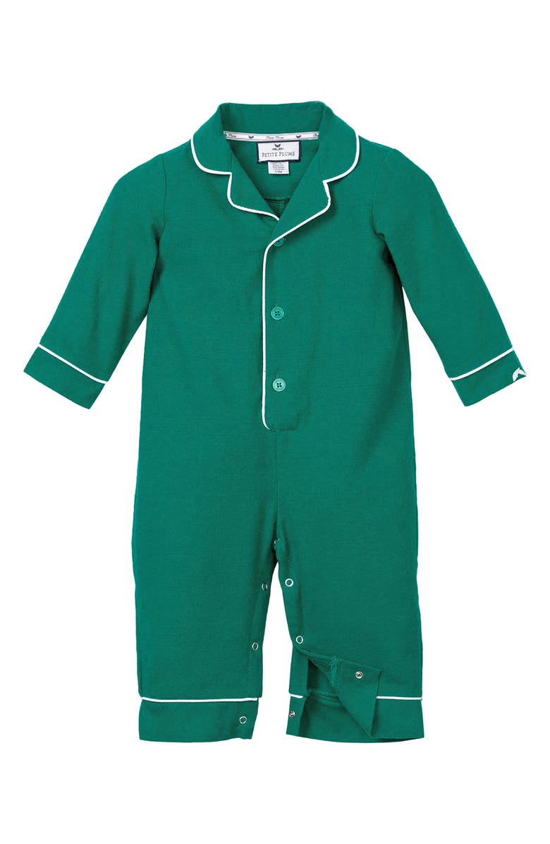 Petite Plume Flannel One-Piece Pajamas, Main, color, 