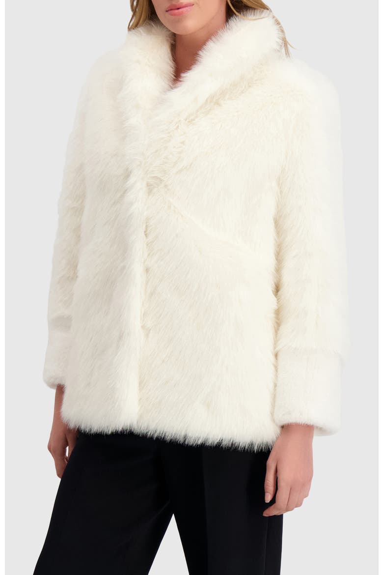 Fur-Free Fox And Mink (Faux Fur) Jacket, Alternate, color, WHITE