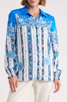 T Tahari Floral Button-Up Shirt