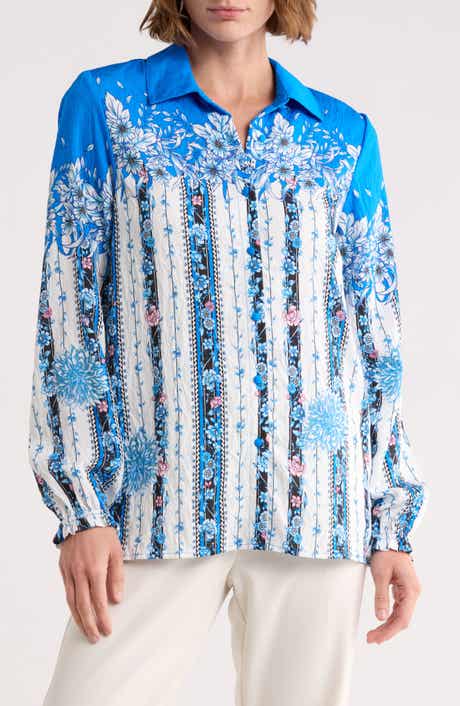 T Tahari Floral Button-Up Shirt
