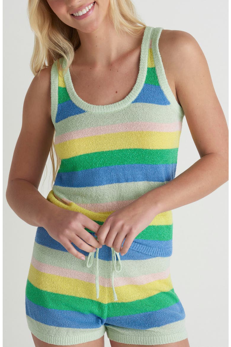 Golden State Stripe Sweater Tank, Main, color, SPRAY