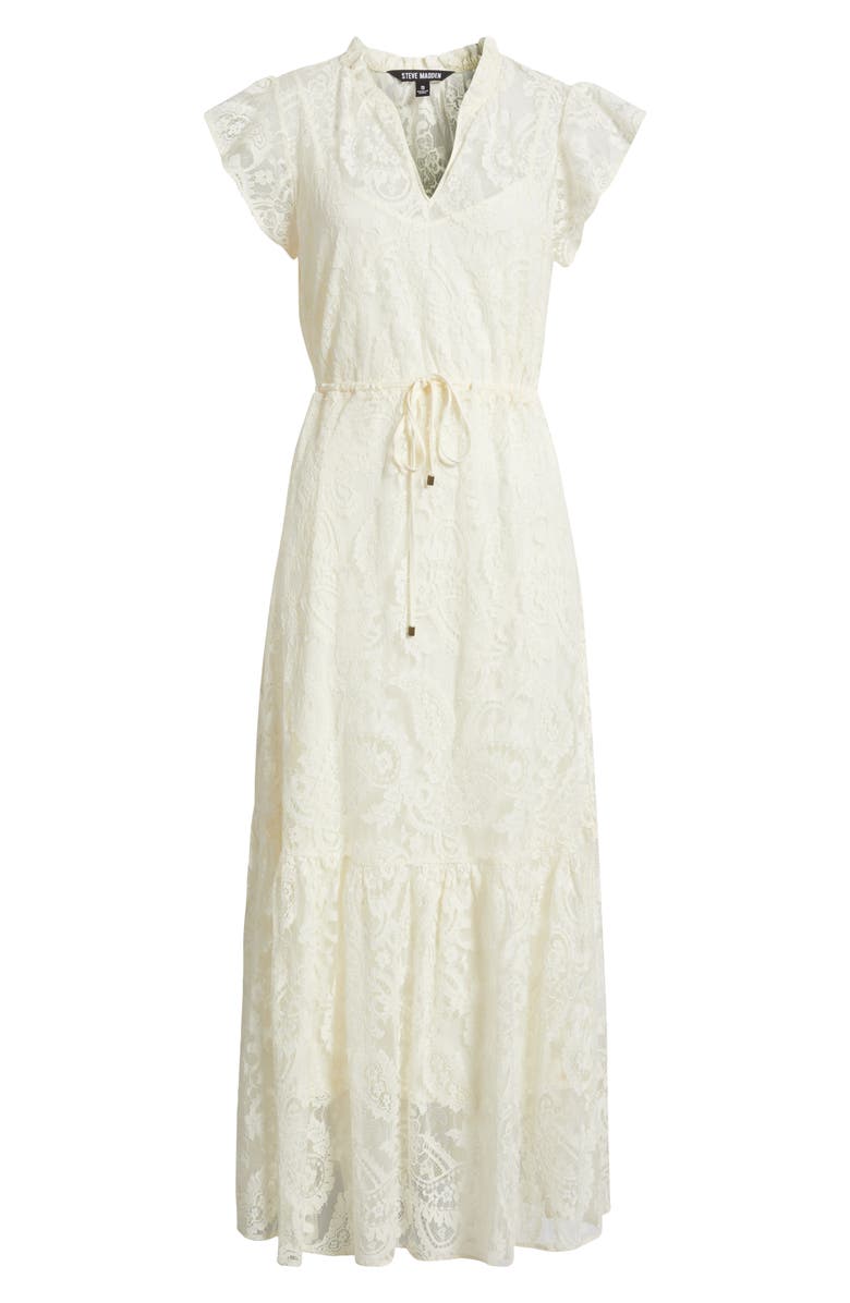 Steve Madden Osiris Lace Maxi Dress, Alternate, color, Natural