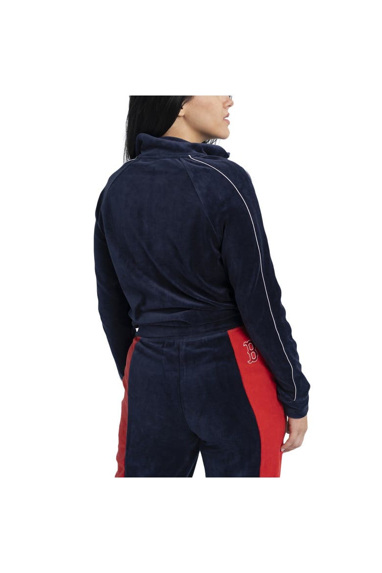 Women's Lusso Navy Boston Red Sox Nixie Raglan Full-Zip Jacket, Alternate, color, Navy