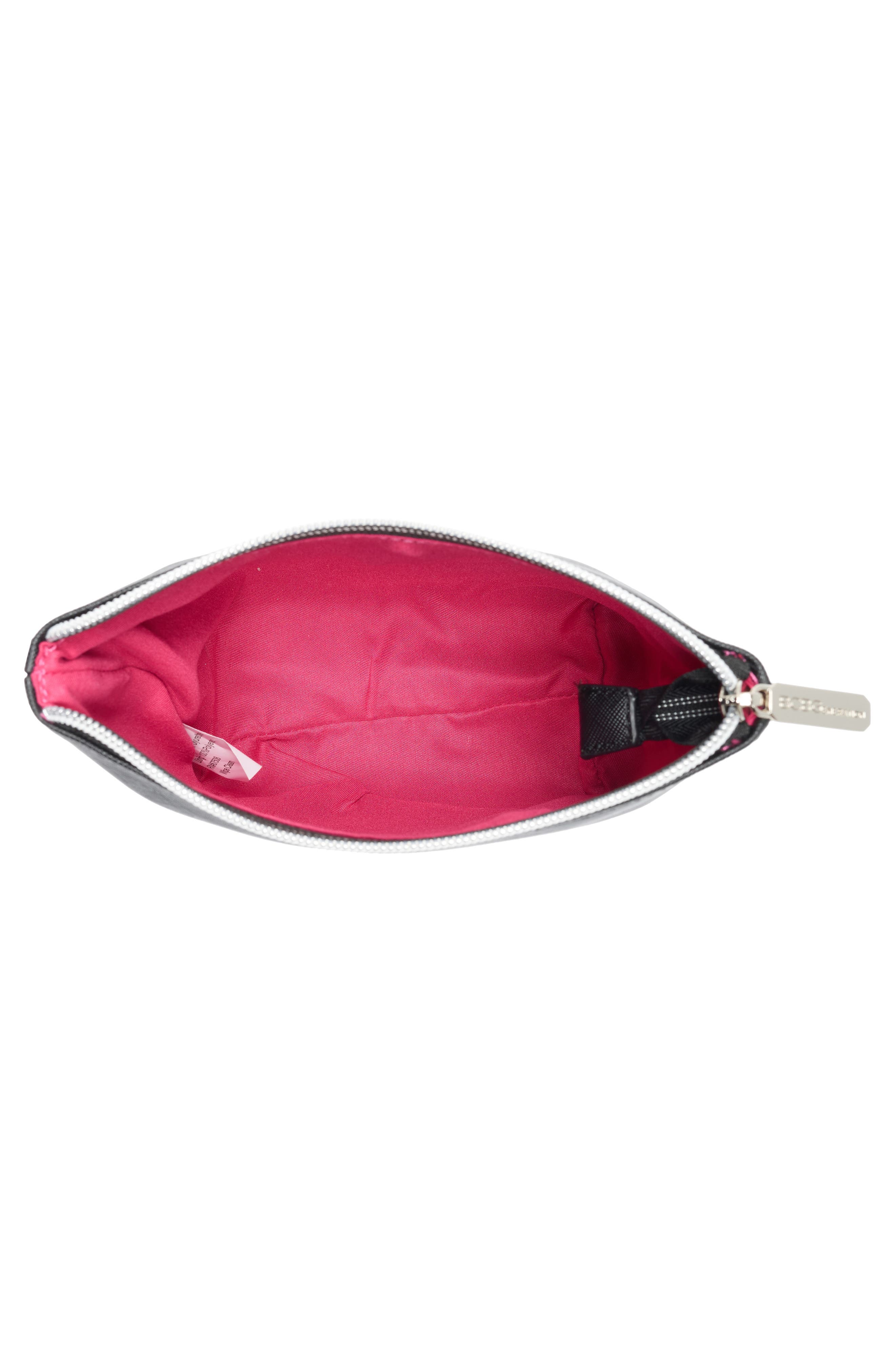 Too Glam Cosmetic Case, Alternate, color, BLACK
