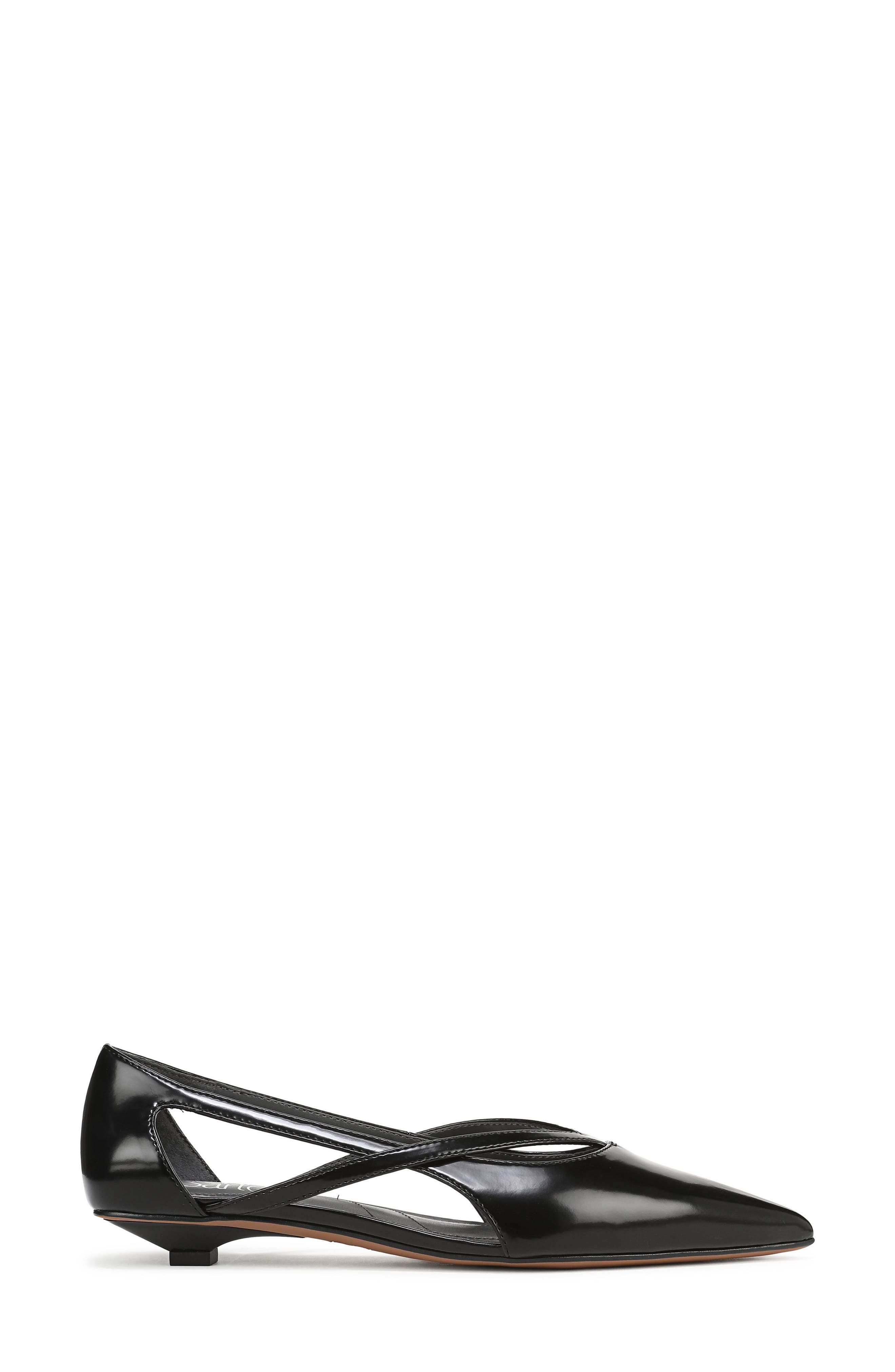 Franco Sarto Petunia Slingback Pump, Alternate, color, Black Faux Leather