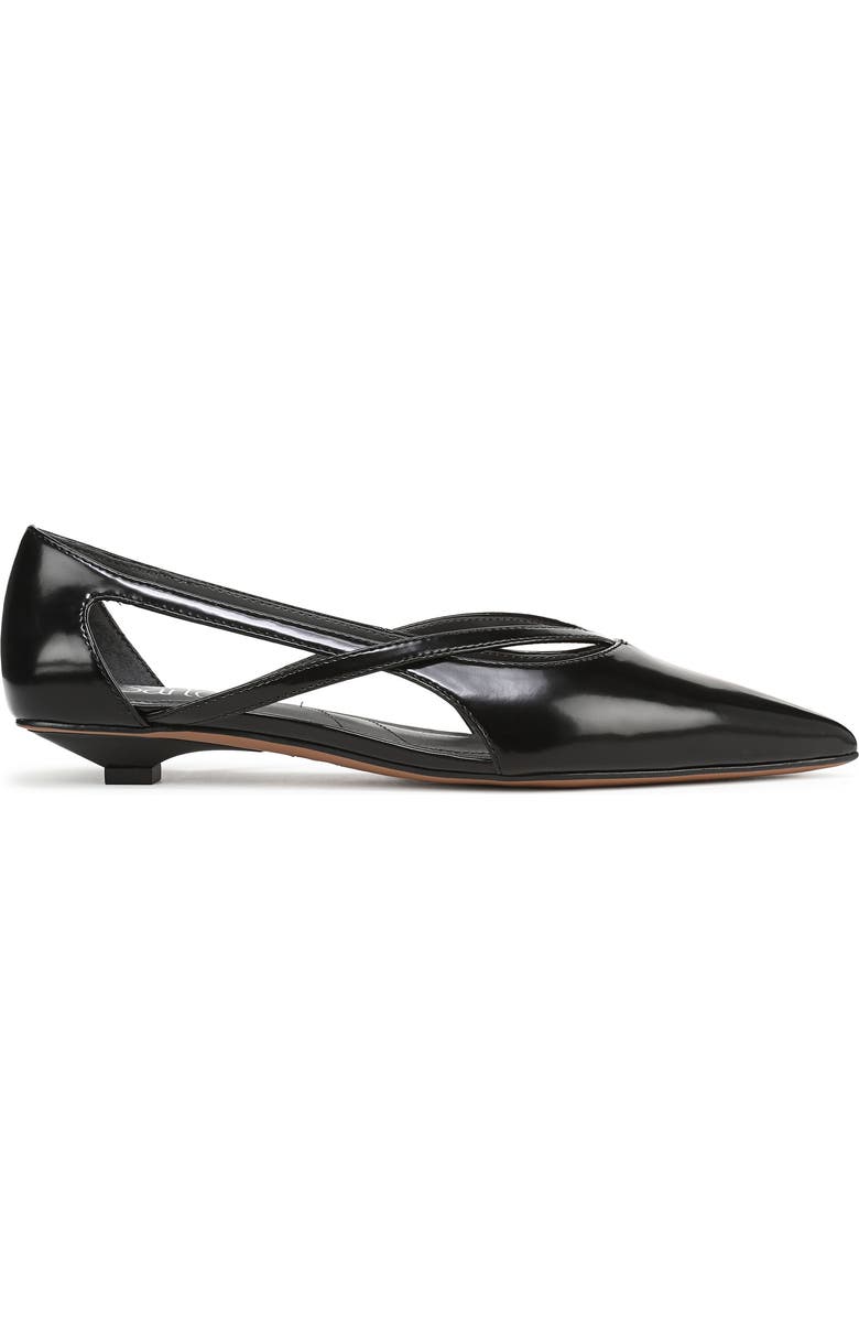 Franco Sarto Petunia Slingback Pump, Alternate, color, Black Faux Leather