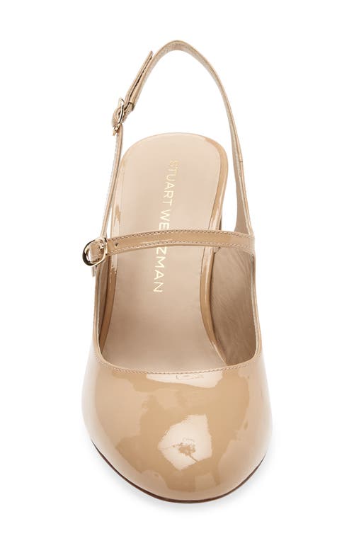 Stuart Weitzman Babette Mary Jane Slingback 85 In Brown