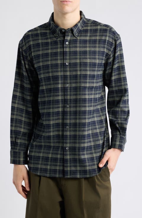 Gender Inclusive Flannel Button-Down Shirt