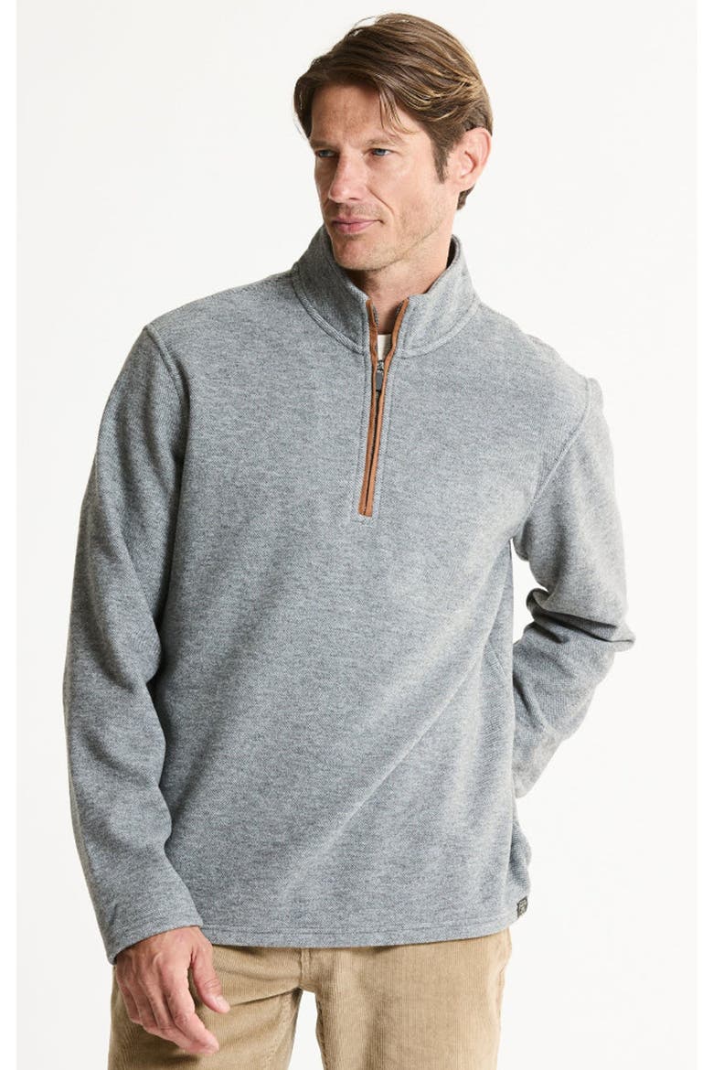 Wool Blend Knit Quarter Zip, Main, color, GREY