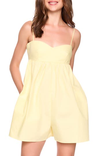 Susana Monaco Sleeveless Cotton Poplin Romper