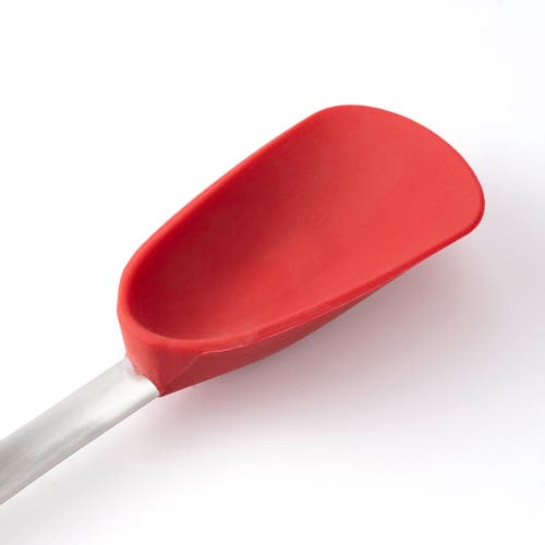 Cuisipro Silicone And Stainless Steel 11.5-inch Spoon, Red In Red