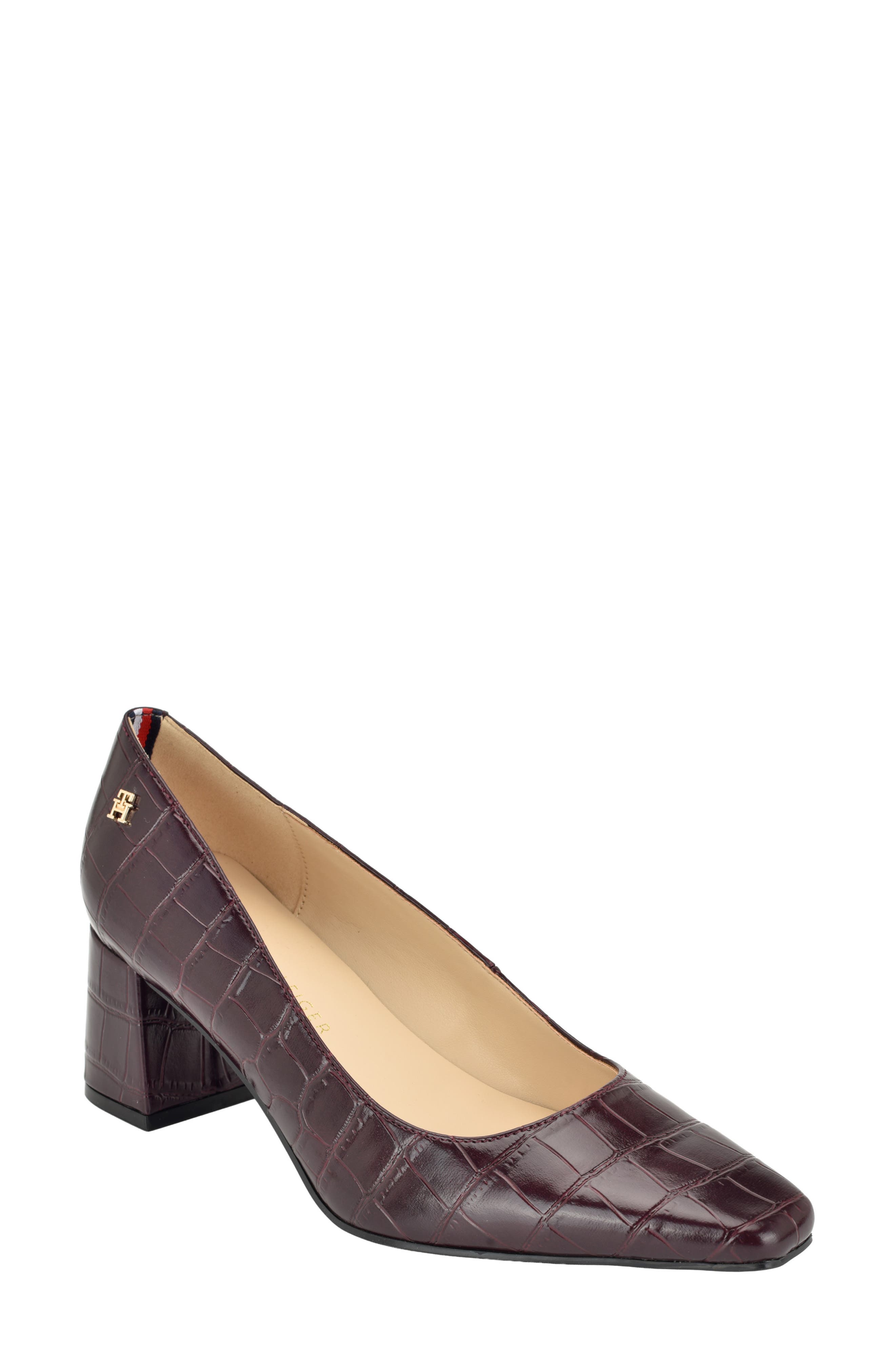 BURGUNDY CROC