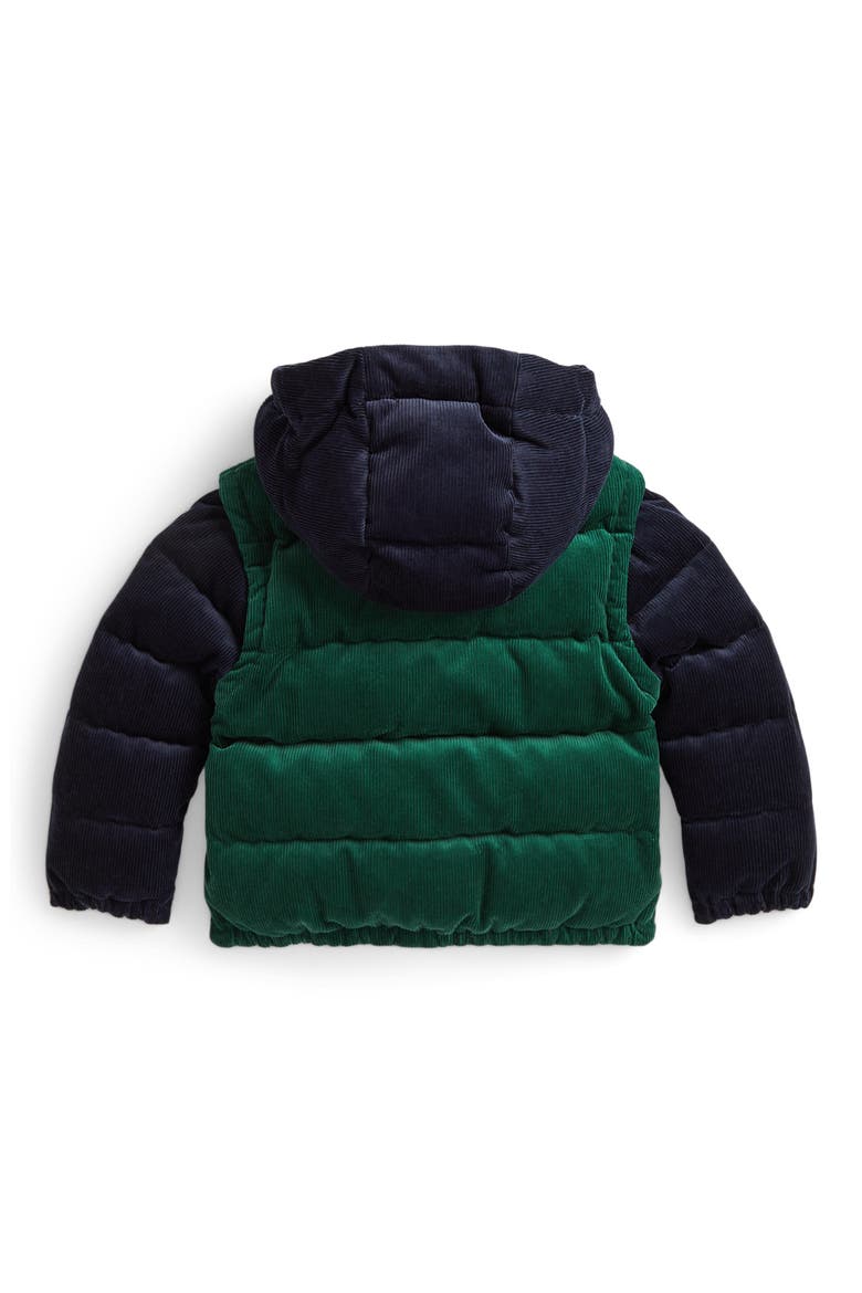 Kids' Corduroy Down & Feather Fill Jacket, Alternate, color, MULTI