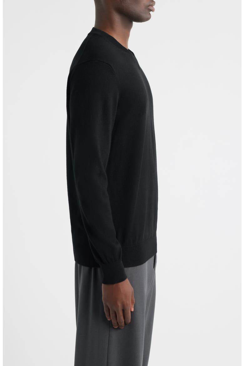 Serge 6584 Wool Blend V-Neck Sweater, Alternate, color, BLACK