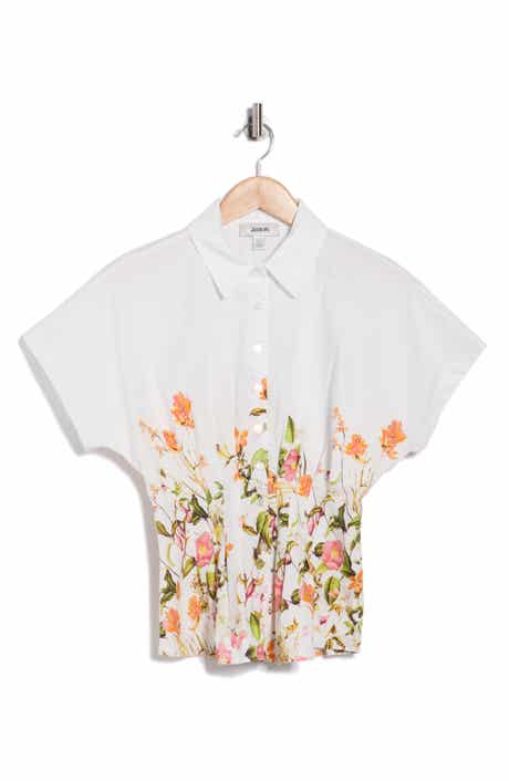 JASON WU Short Sleeve Printed Top