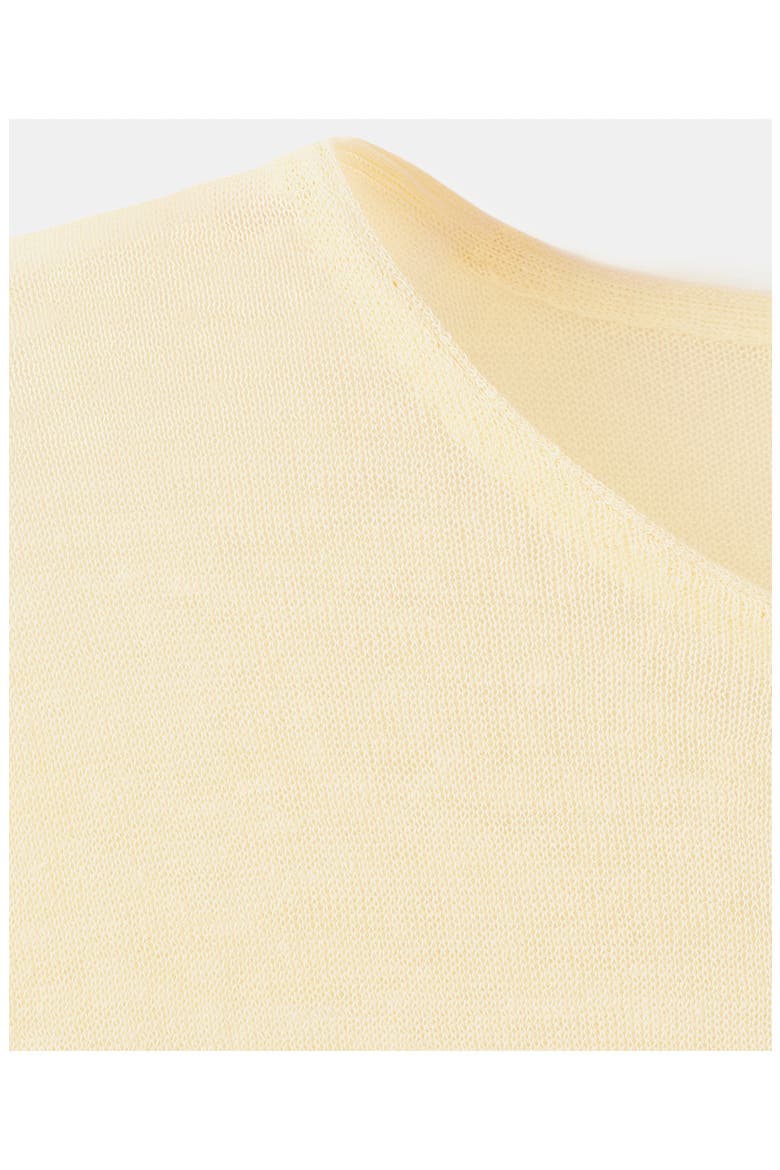 Linen Blend Pajama Top, Alternate, color, PASTEL YELLOW