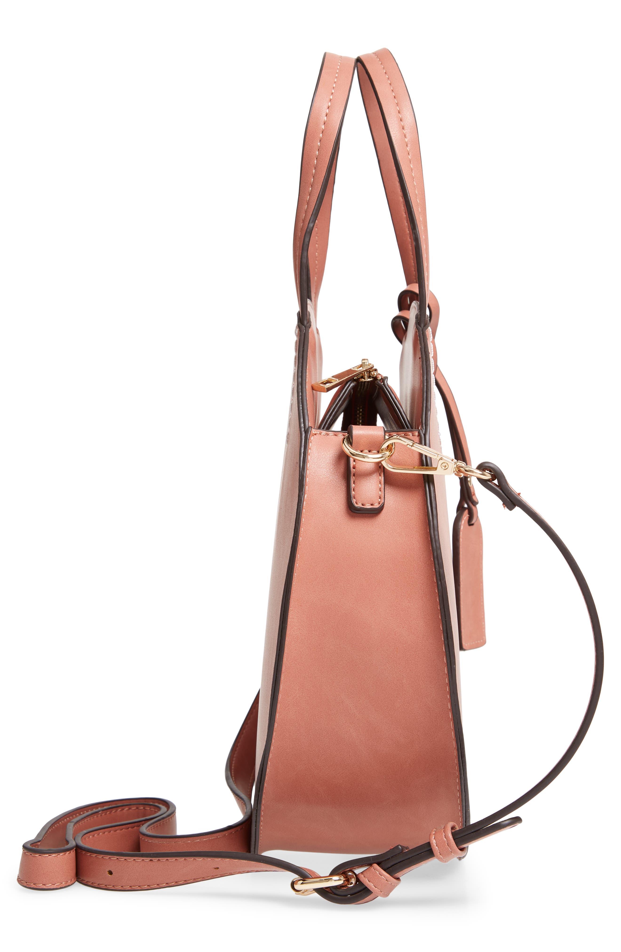 Sole Society Palermo Canteen Faux Leather Circle Crossbody Bag, Alternate, color, 