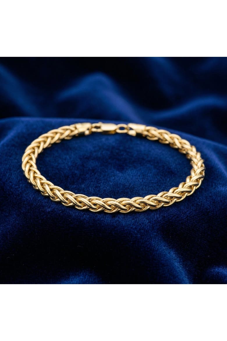 14k Gold Filled 6-mm Bold Franco Link Chain Bracelet, Alternate, color, 14k Yellow Gold