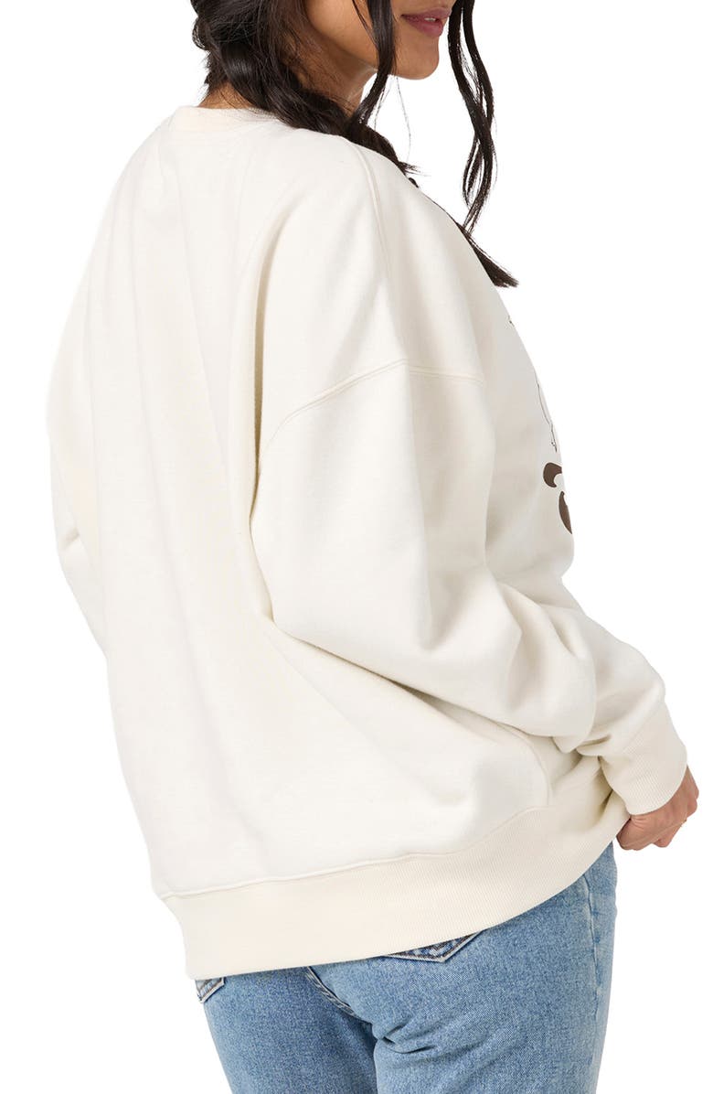 O'Neill Ariah Hawaii Graphic Oversized Sweatshirt, Alternate, color, Tofu