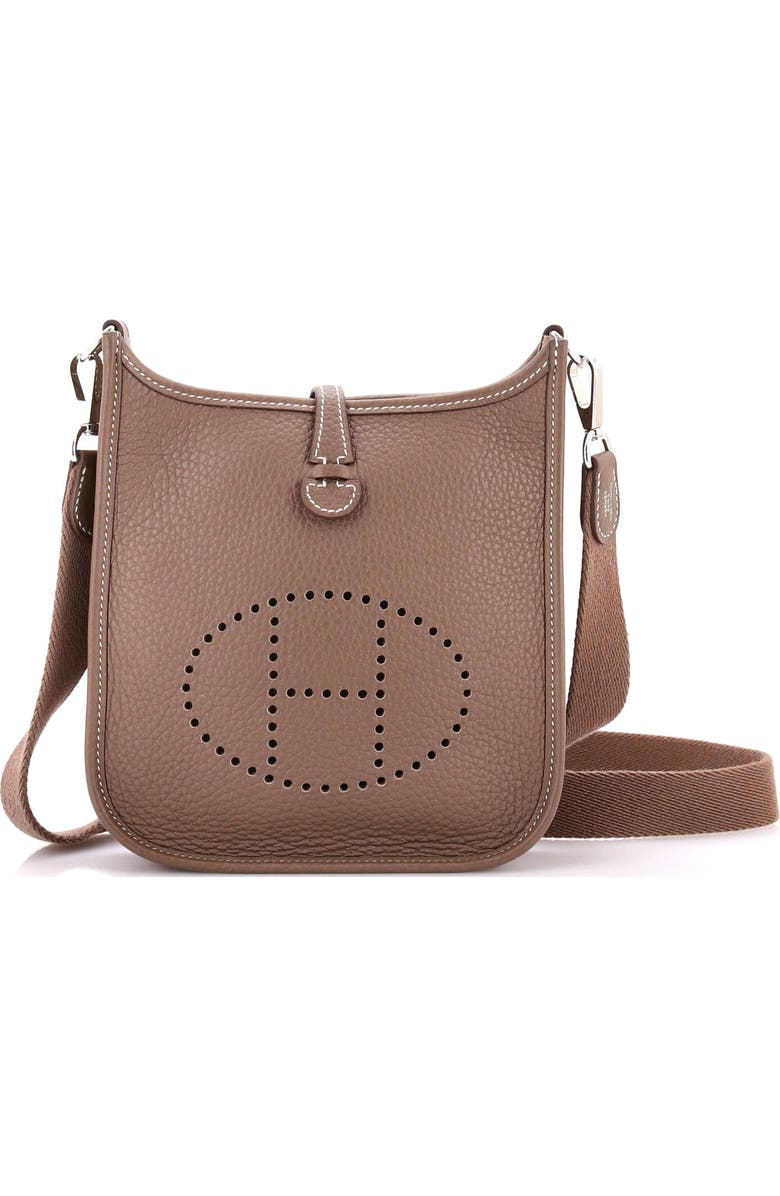 Pre-Owned Hermes Evelyne Bag Gen III Clemence TPM, Main, color, Etoupe