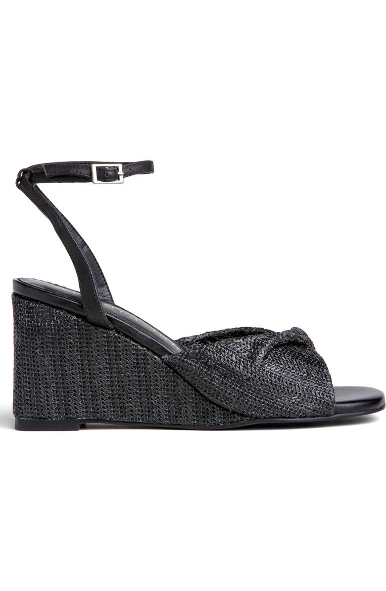 Allegra James Mona Raffia Wedge Sandal, Main, color,