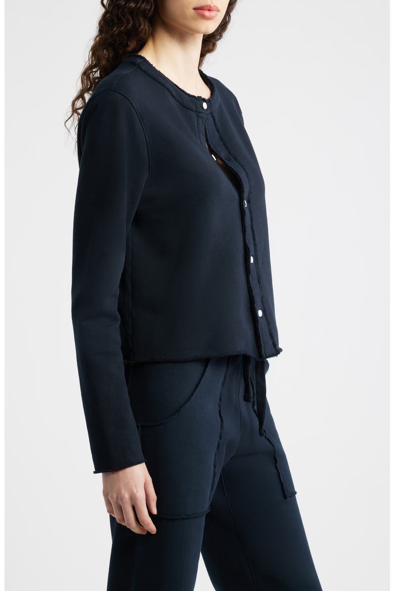 Jackie Button Front Cardigan, Alternate, color, BRITISH ROYAL NAVY