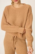 PJ Salvage Chenille Waffle Knit Lounge Sweater