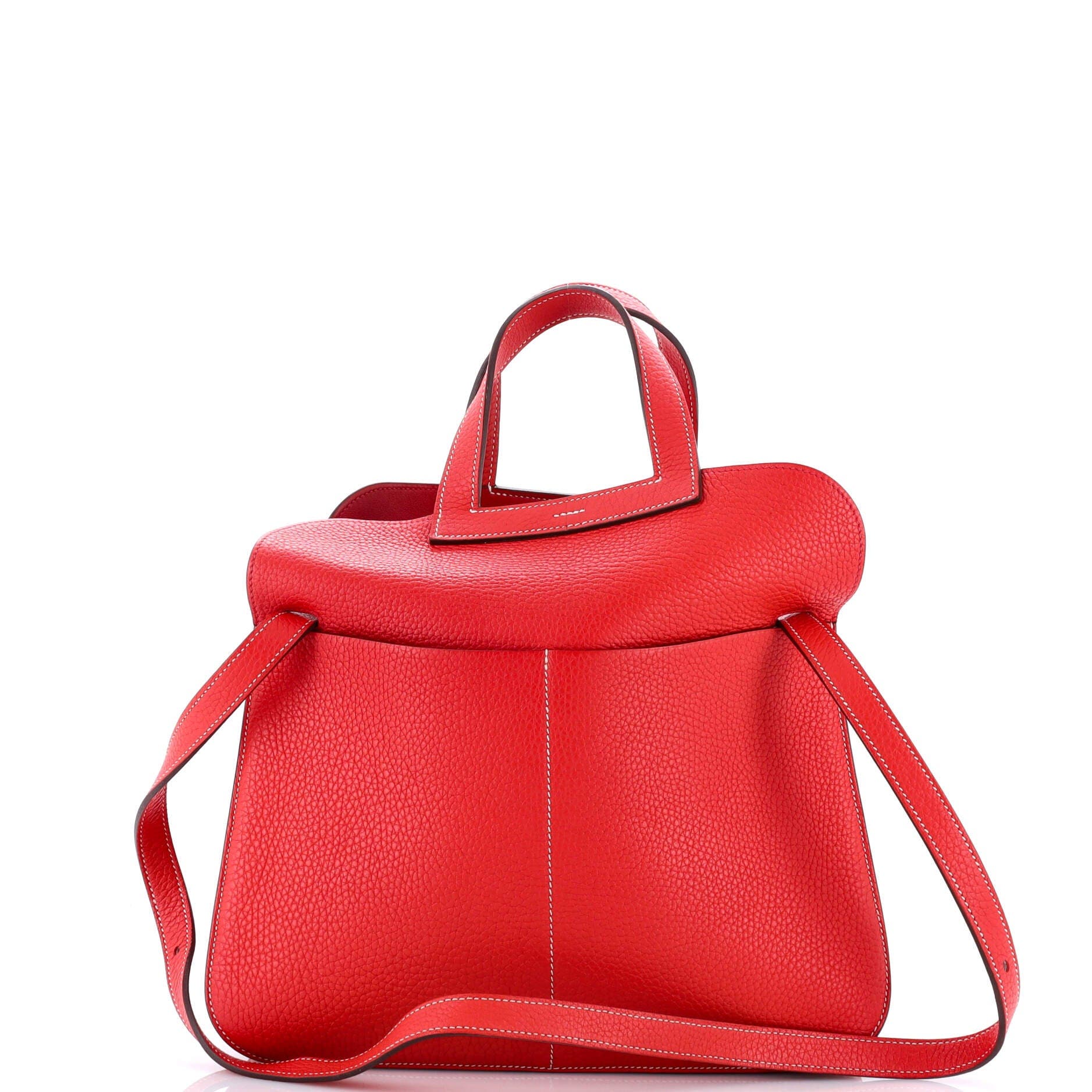 Pre-Owned Hermes Halzan Bag Clemence 31, Alternate, color, Rouge Casaque