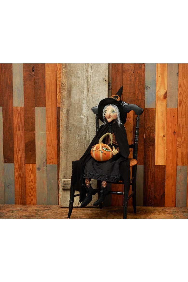 Allegra Witch Halloween Joe Spencer Gathered Traditions Figurine, Alternate, color, Black