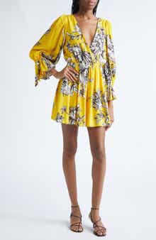 Alice + Olivia Clarissa Floral Long Sleeve Minidress