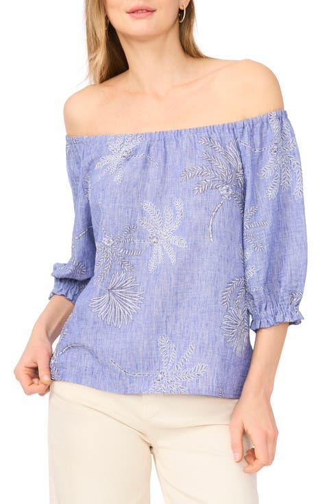 Off the Shoulder Puff Sleeve Top