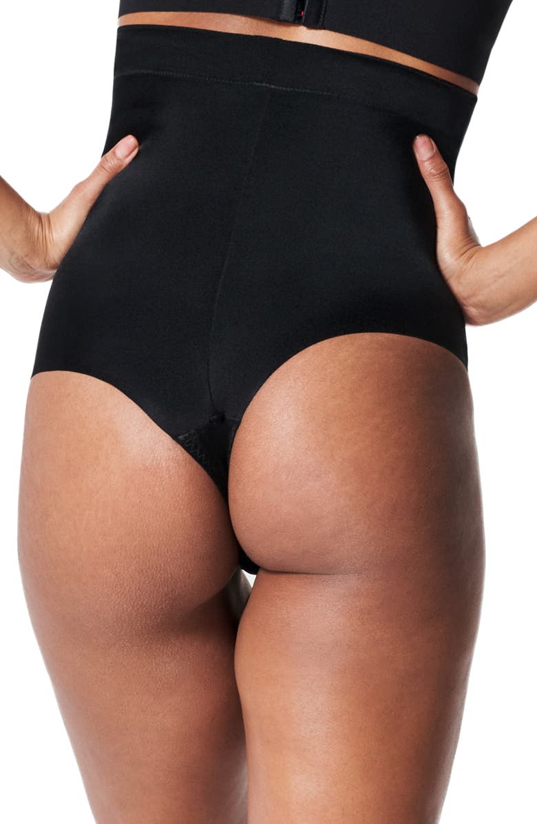 SPANX<sup>®</sup> SPANXshape<sup>™</sup> Suit Your Fancy High Waist Thong, Alternate, color, Very Black