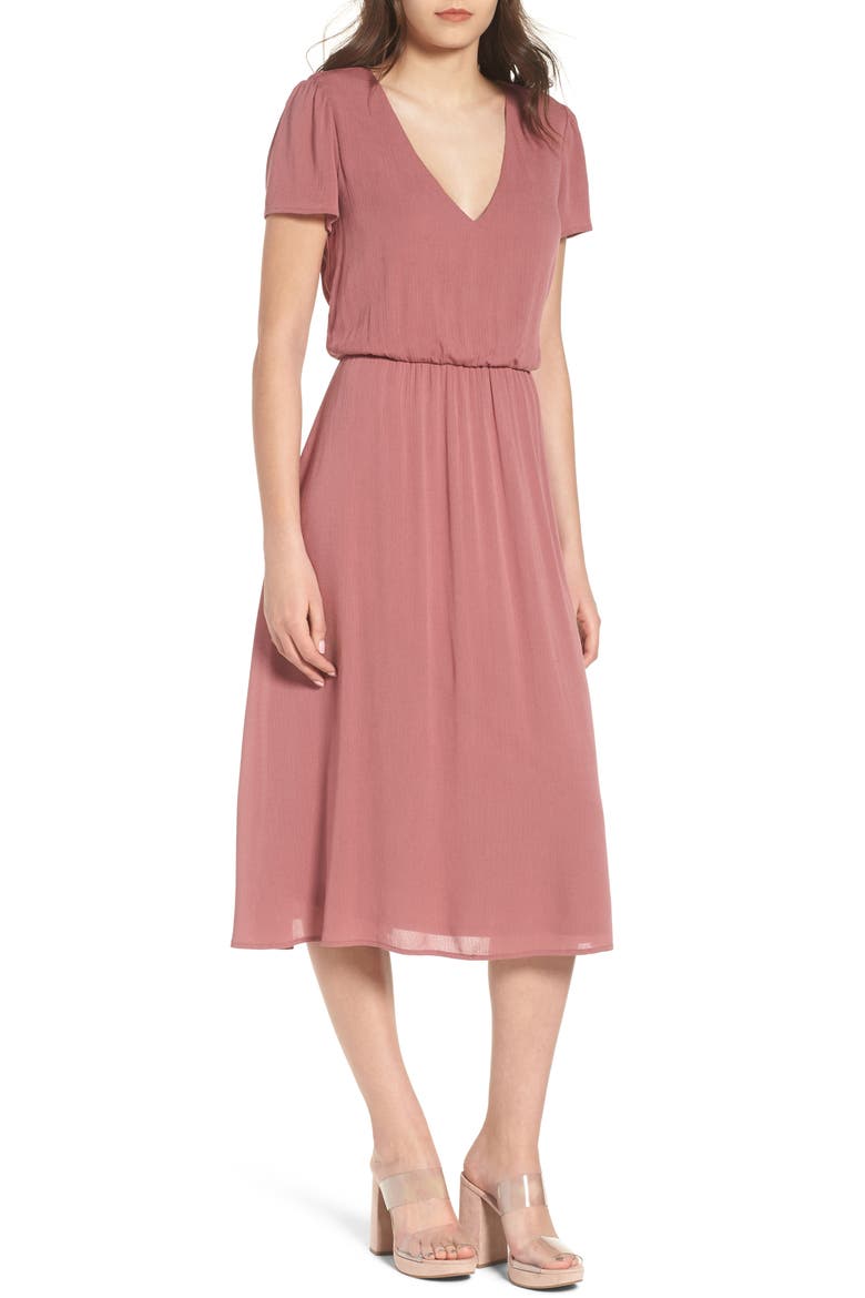 Blouson Dress, Main, color, MAUVEDNU