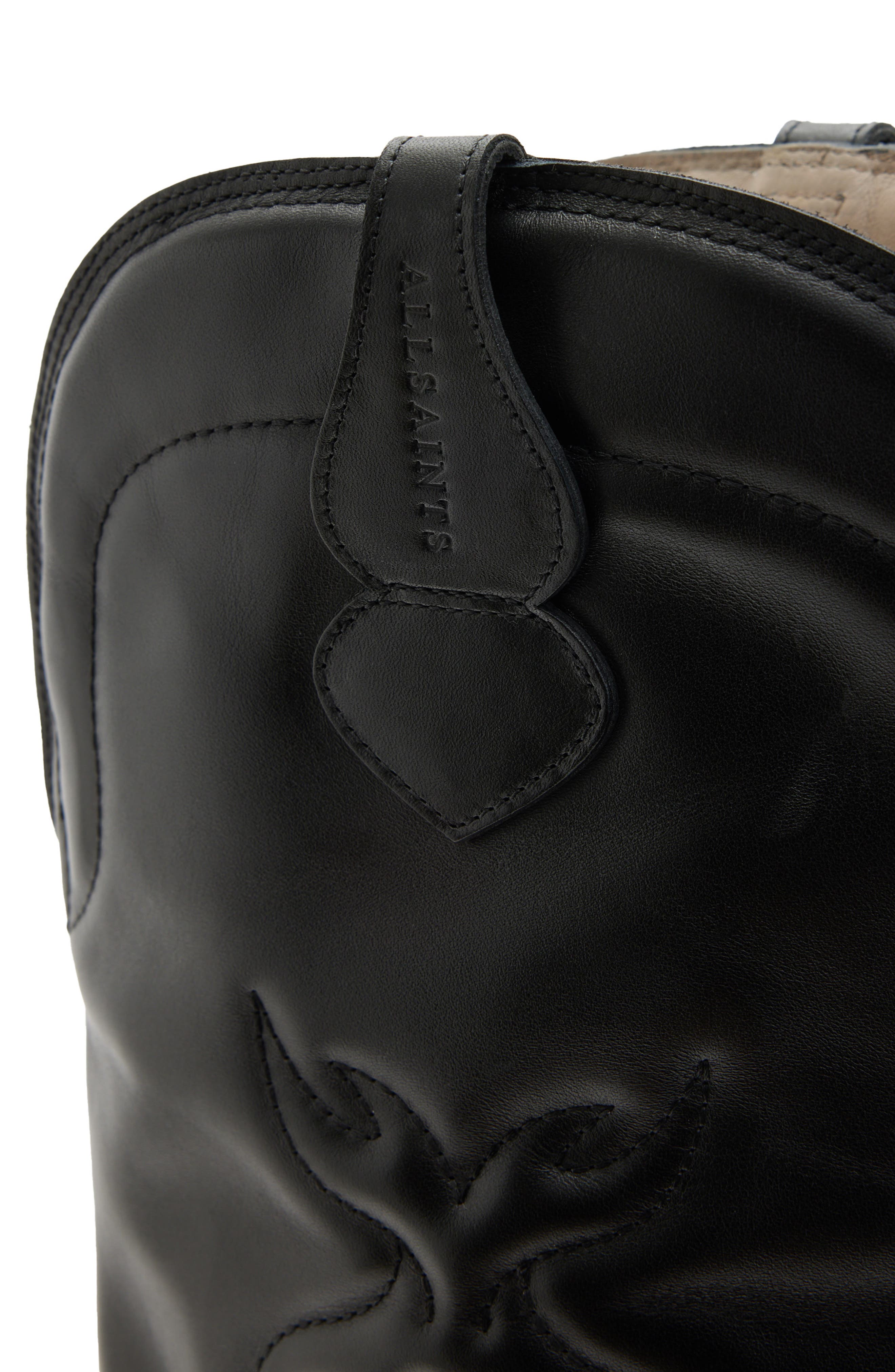 AllSaints Roxanne Over the Knee Western Boot, Alternate, color, 