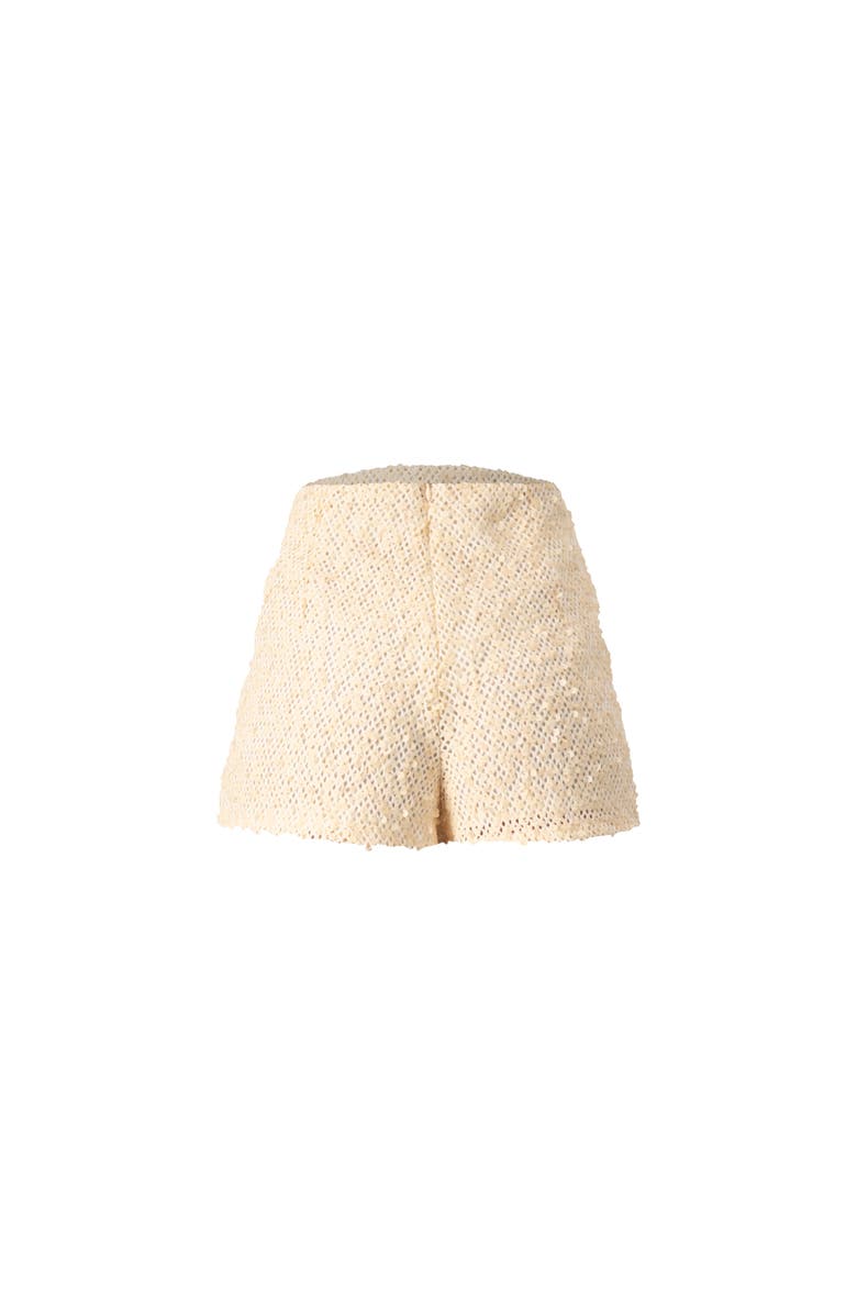 IVONNE High-Waisted Sequined Lace Shorts, Alternate, color, 