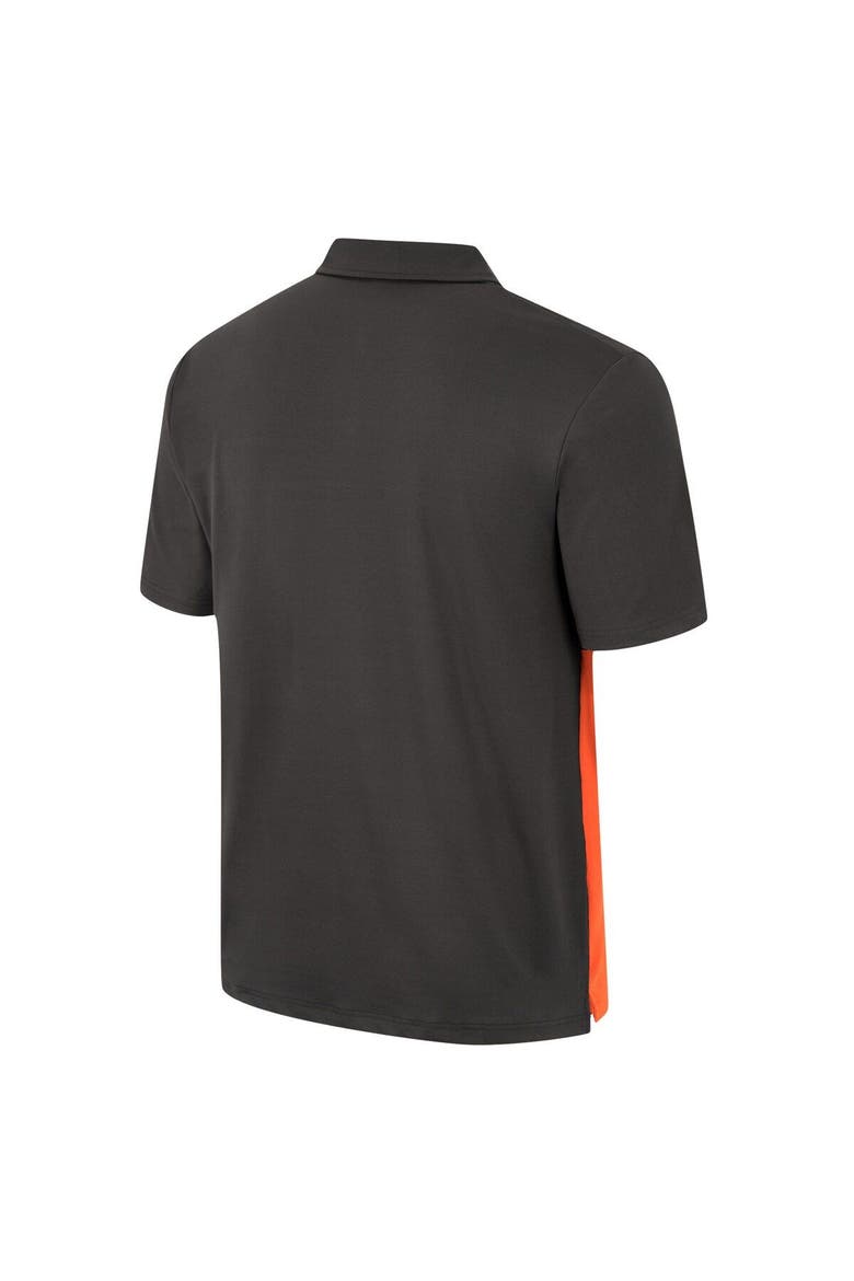 Men's Colosseum Charcoal Syracuse Orange Two Yutes Polo, Alternate, color, Charcoal