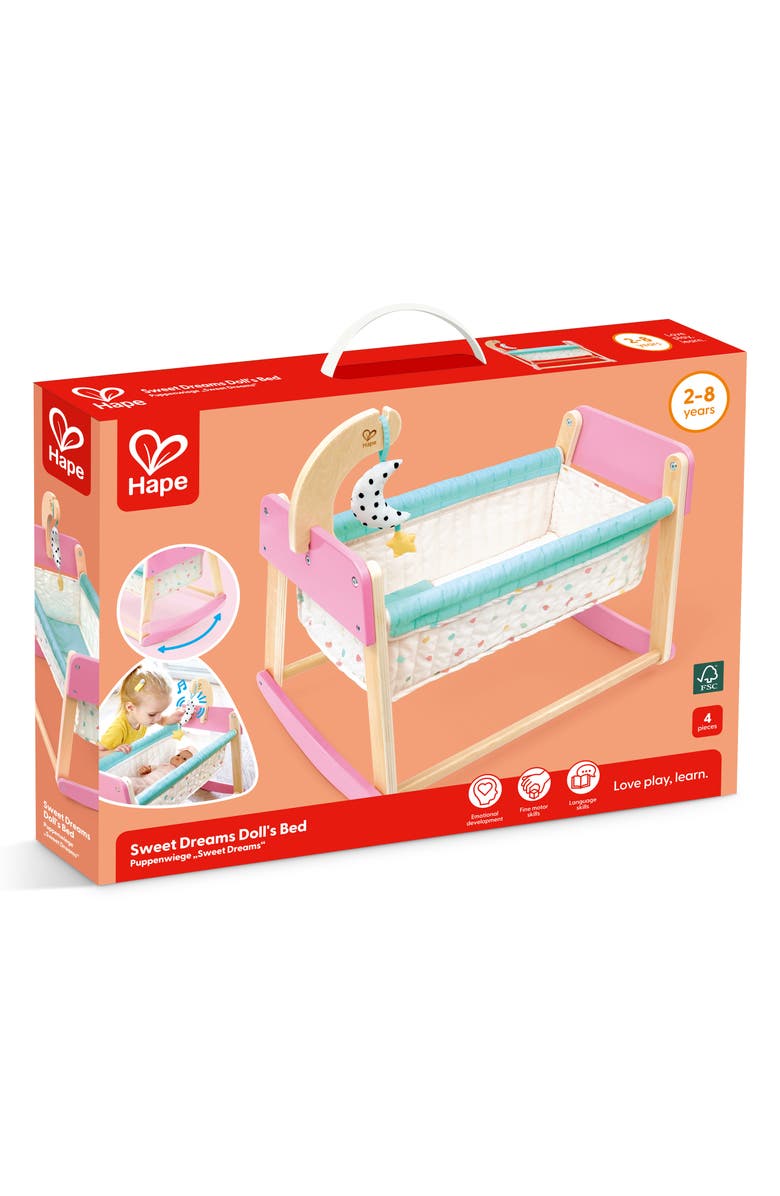 Hape Sweet Dreams Doll Bed, Alternate, color, 