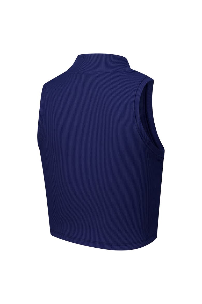 Women's ZooZatz Navy Michigan Wolverines Cropped Tank Top, Alternate, color, Navy