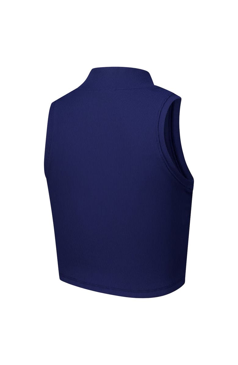 ZOOZATZ Women's ZooZatz Navy Michigan Wolverines Cropped Tank Top, Alternate, color, Navy