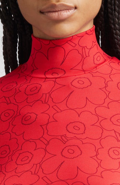 Marimekko Somia Piirto Unikko Turtleneck In Red