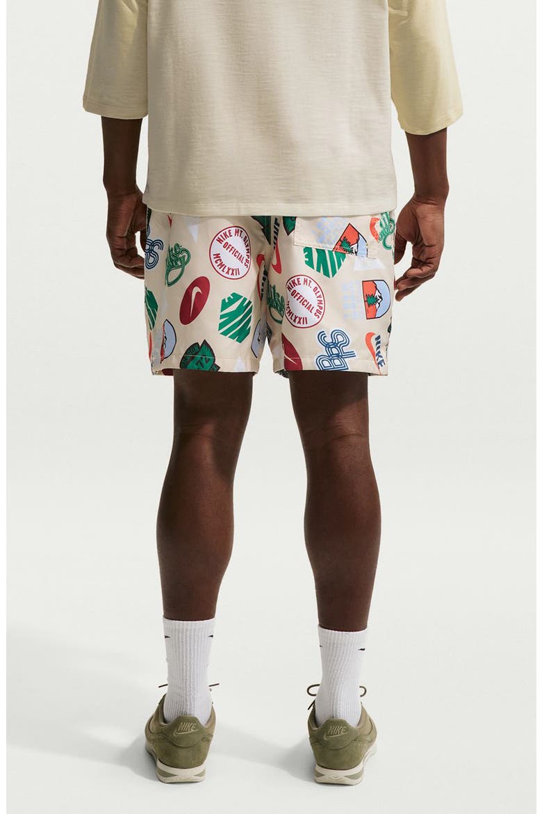 Club Woven Flow Shorts, Alternate, color, LIGHT KHAKI/ OBSIDIAN