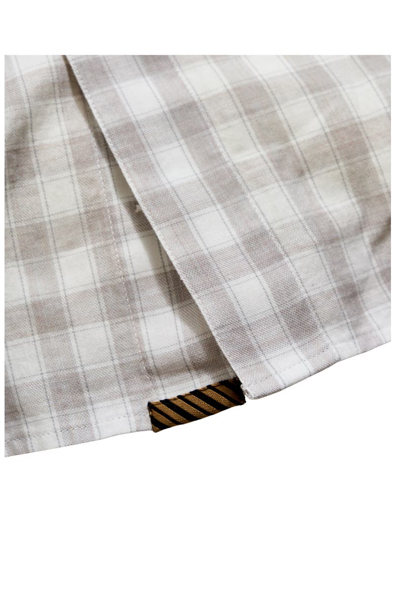 Hutcheson Plaid Button-Up Sport Shirt, Alternate, color, GREY