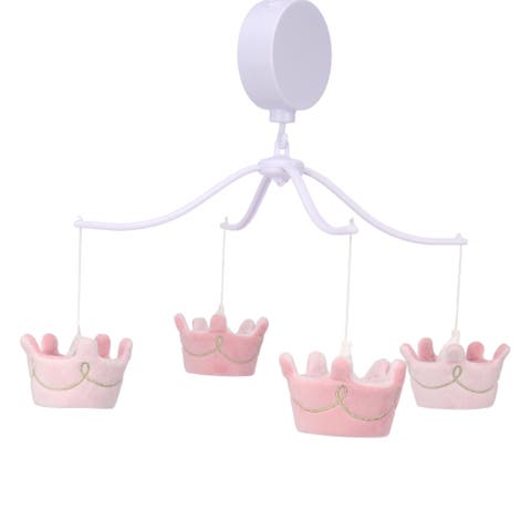 Disney Princesses Crown Musical Baby Crib Mobile Soother Toy