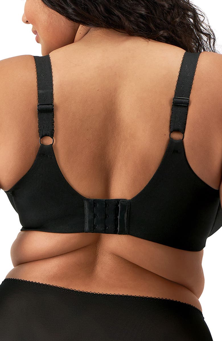 Elomi Zarla Full Figure Underwire Bra, Alternate, color, Black