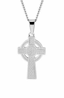 Men's Celtic Cross Pendant Necklace