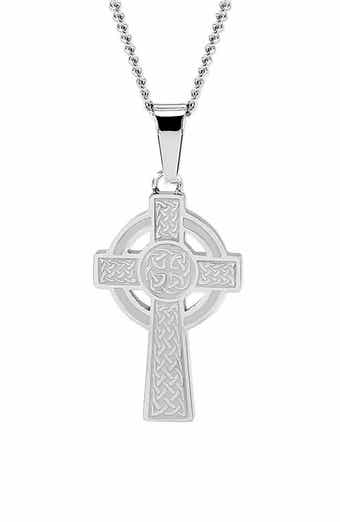 Men's Celtic Cross Pendant Necklace