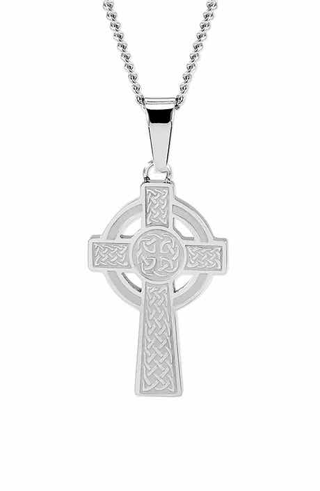 Men's Celtic Cross Pendant Necklace